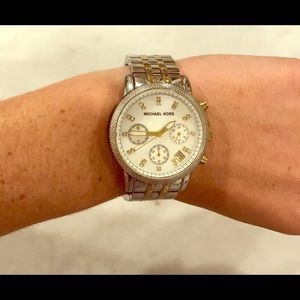 Michael Kors watch, two toned